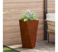 VidaXL Planter Rusty 40 X 40 X 75 Cm Weathering Steel