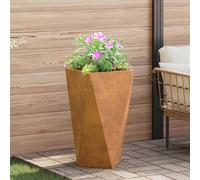 vidaXL Planter Rusty 40 x 40 x 75 cm Weathering Steel