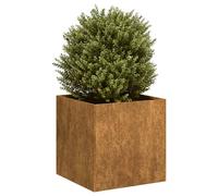 vidaXL Planter Rusty 40x40x40 cm Weathering Steel