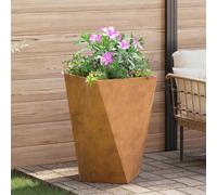 vidaXL Planter Rusty 50 x 50 x 75 cm Weathering Steel