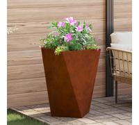 VidaXL Planter Rusty 50 X 50 X 75 Cm Weathering Steel