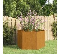 vidaXL Planter Rusty 60x60x45 cm Corten Steel