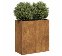 vidaXL Planter Rusty 80x40x80 cm Weathering Steel