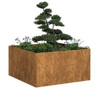 vidaXL Planter Rusty 80x80x40 cm Weathering Steel