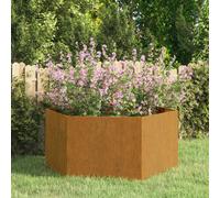 vidaXL Planter Rusty 90x90x45 cm Corten Steel