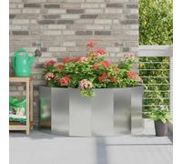 vidaXL Planter Silver 120 x 60 x 50 cm Galvanised Steel