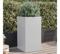 vidaXL Planter Silver 42x38x75 cm Galvanised Steel