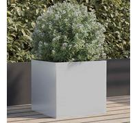 vidaXL Planter Silver 42x40x39 cm Galvanised Steel