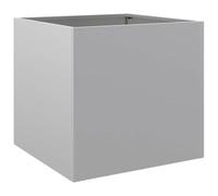 Planter Raised Garden Bed Plant Pot Flower Pot Grey Weathering Steel vidaXL