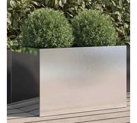 vidaXL Planter Silver 62x40x39 cm Stainless Steel UK