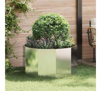 vidaXL Planter Silver 90 x 90 x 50 cm Stainless Steel