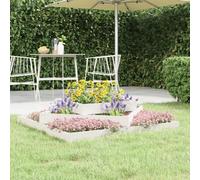 vidaXL Planter White 112x112x27 cm Solid Wood Pine UK HOT