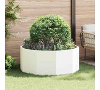vidaXL Planter White 120 x 120 x 50 cm Steel