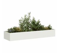 vidaXL Planter White 280x80x40 cm Steel