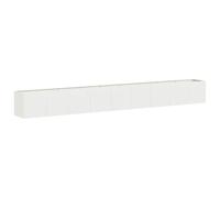 vidaXL Planter White 360x40x40 cm Cold-rolled Steel plant pot plant stand