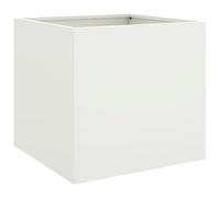 vidaXL Planter White 49x47x46 cm Steel