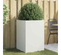 vidaXL Planter White 52x48x75 cm Steel UK