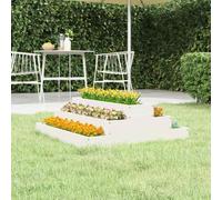 vidaXL Planter White 80x80x27 cm Solid Wood Pine UK HOT