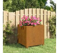 Garden Raised Bed Planter Pot with Legs Rusty Corten Steel vidaXL