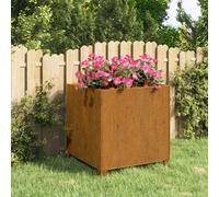 (49 x 47 x 50 cm/ 1 pcs) vidaXL Planters Garden Raised Bed Planter Pot with Legs Rusty Corten Steel