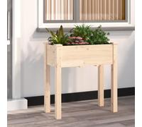 vidaXL Planter with Liner 71x37x76 cm Solid Wood Fir