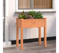 vidaXL Planter with Liner Brown 71x37x76 cm Solid Wood Fir