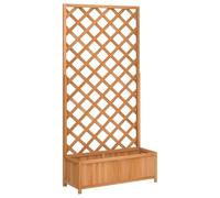 Planter With Trellis Solid Wood Fir