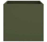 (green, 49 x 47 x 46 cm/ 2 pcs) vidaXL Planter Raised Garden Bed Plant Pot Flower Pot Grey Weathering Steel