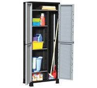 vidaXL Plastic Cabinet Home Organiser Storage Locker Rack Cabinet Cupboard