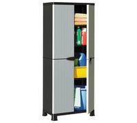 vidaXL Plastic Cabinet 68x39x171.5 cm Rattan Design
