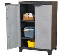 vidaXL Plastic Cabinet Home Organiser Storage Locker Rack Cabinet Cupboard