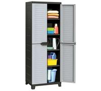 Vidaxl Plastic Cabinet 65X45X181 Cm, Grey