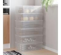 vidaXL Plastic Storage Boxes 6 pcs 25 L Stackable