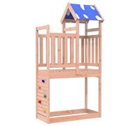 vidaXL Play Tower Brown 110.5 x 52.5 x 215 cm Solid Douglas Wood