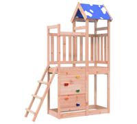 vidaXL Play Tower Brown 110.5 x 52.5 x 215cm Solid Douglas Wood