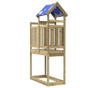 vidaXL Play Tower Brown 52.5 x 110.5 x 215 cm Solid Impregnated Wood