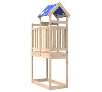 vidaXL Play Tower Brown 52.5 x 110.5 x 215 cm Solid Pine Wood