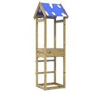 vidaXL Play Tower Brown 52.5 x 46.5 x 195 cm Solid Impregnated Wood