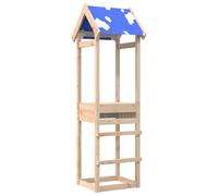 vidaXL Play Tower Brown 52.5 x 46.5 x 195 cm Solid Pine Wood