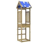vidaXL Play Tower Brown 52.5 x 46.5 x 208 cm Solid Impregnated Wood