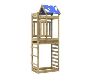 VidaXL Play Tower Brown 85 X 52.5 X 239 Cm Solid Impregnated Wood