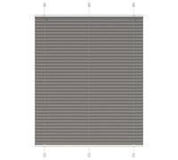 vidaXL Pleated Blind Anthracite 110x100 cm Fabric Width 109.4 cm Polyester, pleated window shade, pleated shade, concertina blind, plisse blind