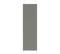 vidaXL Pleated Blind Anthracite 65x200 cm Fabric Width 64.4 cm Polyester, Black