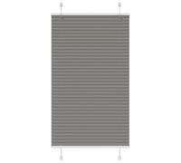 vidaXL Pleated Blind Anthracite 80x150 cm Fabric Width 79.4 cm Polyester