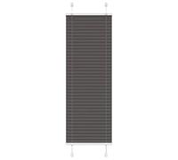 vidaXL Pleated Blind - Black 45x100 cm, Adjustable Polyester Window Shade, Living Room/Bedroom/Office