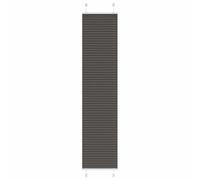 vidaXL Pleated Blind Black 45x200 cm Fabric Width 44.4 cm Polyester, pleated window shade, pleated shade, concertina blind, plisse blind