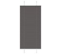 vidaXL Pleated Blind Black 60x150 cm Fabric Width 59.4 cm Polyester