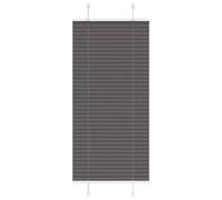 vidaXL Pleated Curtain, Black, 60 x 150 cm, Fabric Width 59.5 cm