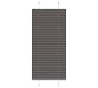 vidaXL Pleated Blind Black 65x150 cm Fabric Width 64.4 cm Polyester, Black