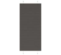 vidaXL Pleated Blind Black 90x200 cm Fabric Width 89.4 cm Polyester